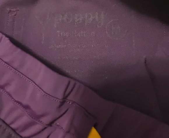 Purple Kids Joggers with Orange Drawstring - Picture 2 of 3